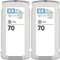 HP Tinte 70 grau, 2er-Pack Vorschaubild