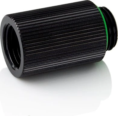 Bitspower Touchaqua Verlängerung G1/4" auf G1/4", 25mm, Glorious Black, 2er-Pack