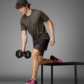 adidas Power Workout Funktionsshirt kurzarm shadow olive/black (Herren)