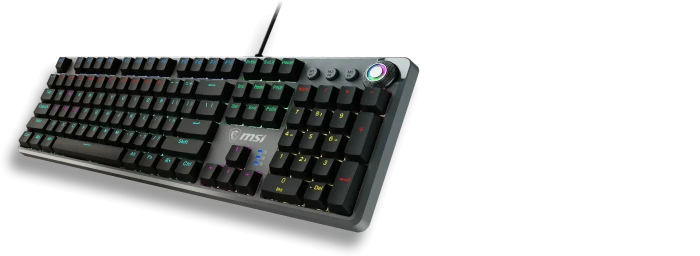 MSI FORGE GK310, LEDs RGB, hot-swap, RED Switches, USB, DE