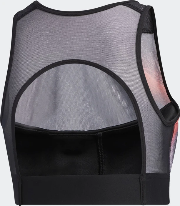 adidas Unleash Confidence Bustier Sport-BH black/white/signal pink/coral (Damen)
