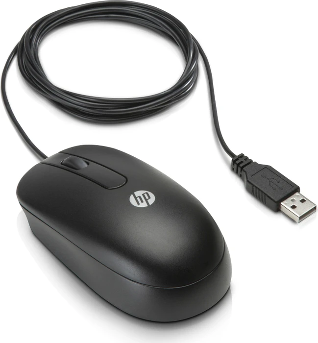 HP Optische Scroll-Maus, schwarz, USB