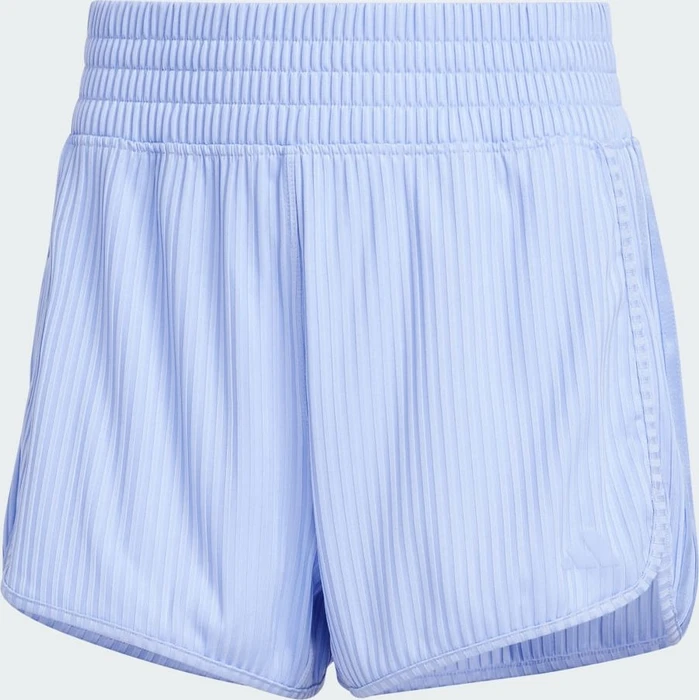 adidas Pacer All Gym Seasonal Rib High-Rise Tonal 3-Streifen Shorts blue spark (Damen)
