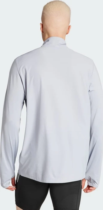 adidas Own The Run Half-Zip Laufshirt langarm halo silver (Herren)