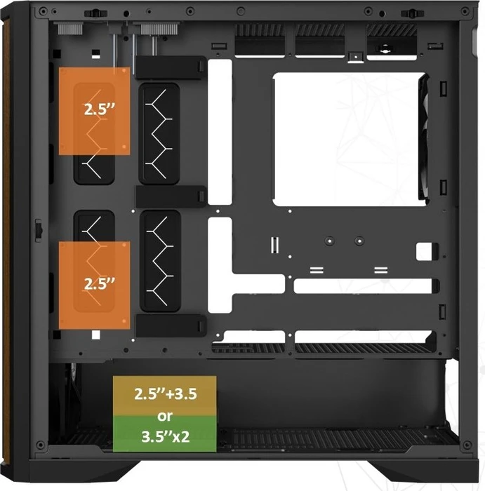 Raijintek Agos Max MS4 White, Glasfenster