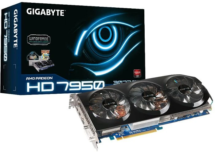 GIGABYTE Radeon HD 7950 Boost, 3GB GDDR5, DVI, HDMI, 2x mDP