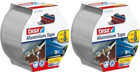 tesa Aluminium Tape silber, Abdichtband/Reparaturband, 50mm/10m, 1 Stück