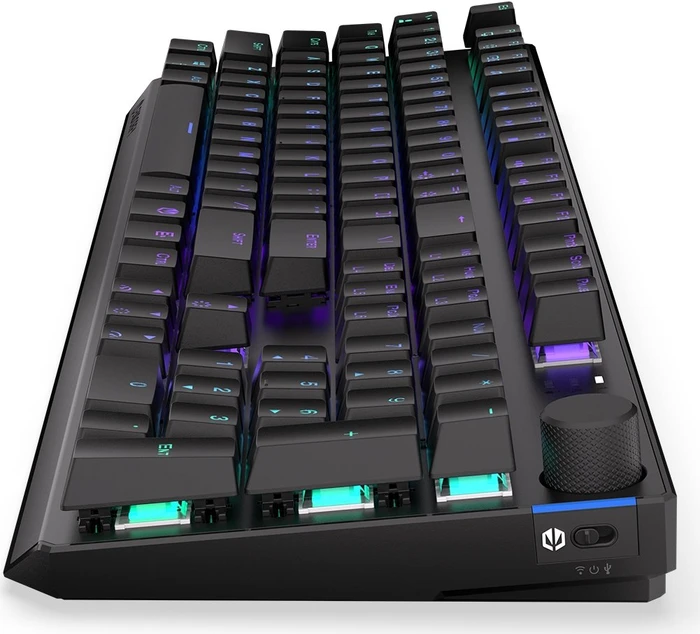 Endorfy Thock Wireless Brown, PBT, LEDs RGB, hot-swap, Kailh Box BROWN, USB/Bluetooth, US