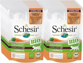 Schesir Bio Rind und Huhn mit Karrotten, 1.36kg (16x 85g)