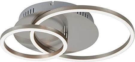 Briloner Frame LED Deckenleuchte 30W 39cm nickel matt