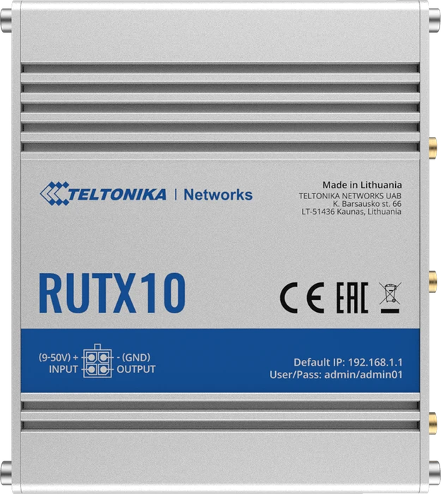 Teltonika RUTX10, Industrial