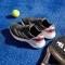 adidas Crazyquick Padel core black/silver metallic/lucid red (Herren) Vorschaubild