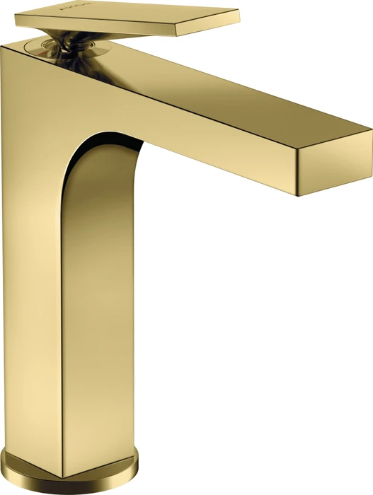 Hansgrohe Axor Citterio 160 Waschbeckenarmatur mit Hebelgriff und Ablauffernbedienung polished brass