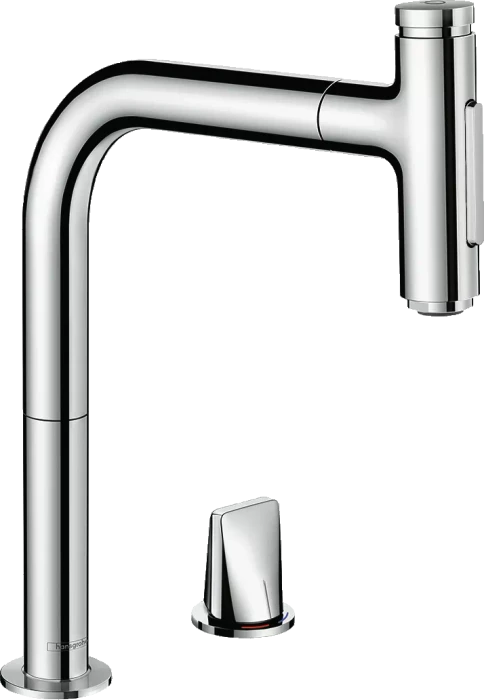 Hansgrohe Metris Select M71 200 2jet ausziehbar mit Schlauchbox chrom