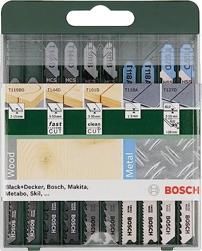 Bosch DIY Stichsägeblatt-Set, 10-tlg.