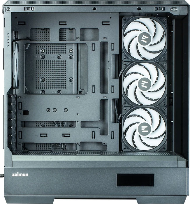 Zalman P50 DS Black, Glasfenster