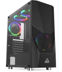 Montech FIGHTER 500, schwarz, Glasfenster