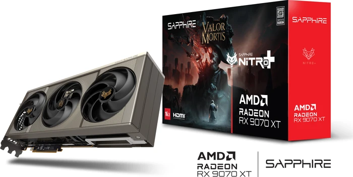 Sapphire Nitro+ Radeon RX 9070 XT OC Valor Mortis Edition, 16GB GDDR6, 2x HDMI, 2x DP, lite retail