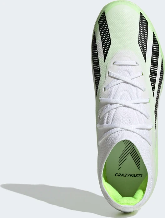adidas X Crazyfast.1 FG cloud white/core black/lucid lemon (Junior)