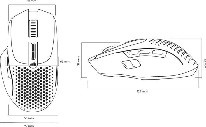 Glorious Model I 2 Wireless weiß matt, USB/Bluetooth