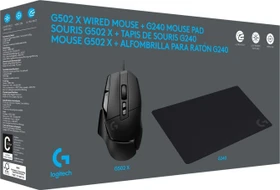 Logitech G502 X Gaming Mouse schwarz + G240 Mousepad schwarz, USB (991-000489)