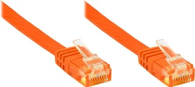 Good Connections Flach-Patchkabel, Cat6, U/UTP, RJ-45/RJ-45, 5m, orange