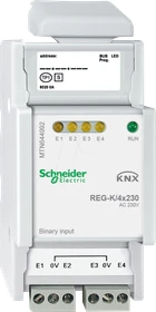 Schneider Electric SpaceLogic KNX Binäreingang REG-K/4x230 4-fach, 230V (MTN644992)