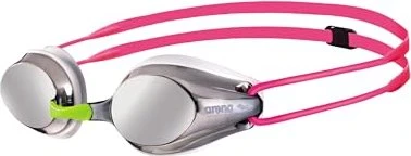 Arena Tracks Mirror Schwimmbrille silver/white/fuchsia (Junior)