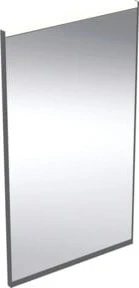 Geberit Option Plus Square Lichtspiegel 40x70x3.5cm, schwarz matt/Aluminium eloxiert
