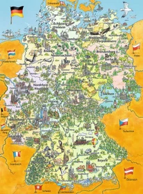 Ravensburger Puzzle Bunte Deutschlandkarte