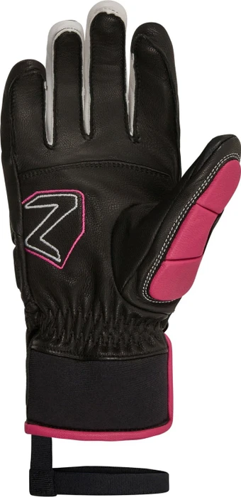 Ziener Lonos-Z HD Skihandschuhe black/pop pink (Junior)