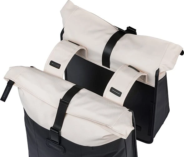 Basil Vive Doppeltasche Gepäcktasche off white/black