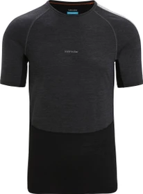 Icebreaker 125 ZoneKnit Merino Funktionsshirt kurzarm jet heather/black (Herren)