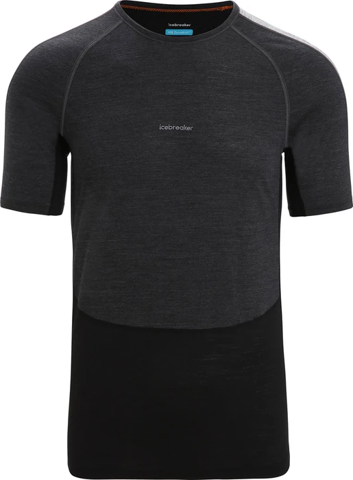 Icebreaker 125 ZoneKnit Merino Funktionsshirt kurzarm jet heather/black (Herren)