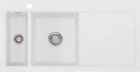 systemceram Mera 100 F Einbau Becken links satin