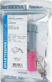 SmartKeeper USB-A Portblocker, Essential Basic, UL03, pink, 6er-Pack