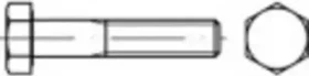 Toolcraft DIN 931 Sechskantschraube, M5x30mm, 100 Stück