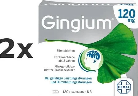 Hexal Gingium 120mg Filmtabletten, 120 Stück