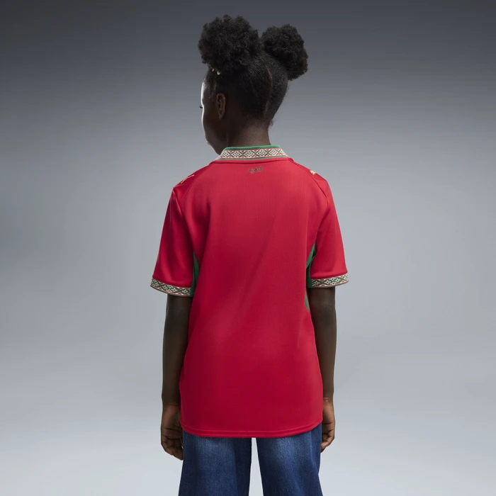 Puma FIFA WM 2026 Marokko Authentic Auswärtstrikot kurzarm fast red/victory gold (Junior)