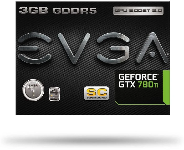 EVGA GeForce GTX 780 Ti Superclocked, 3GB GDDR5, 2x DVI, HDMI, DP