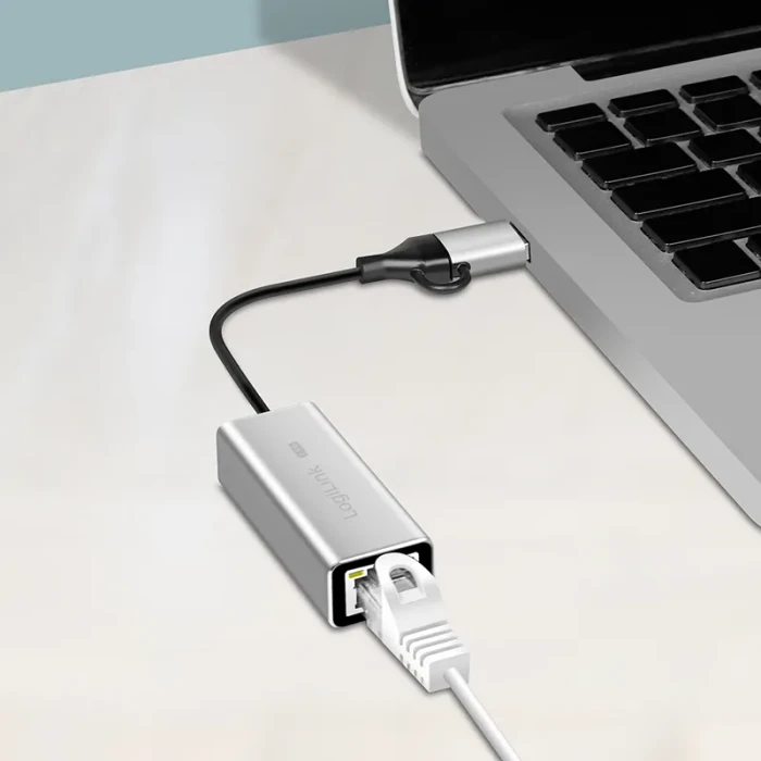 LogiLink LAN-Adapter 2.5G, RJ-45, USB-C 3.0 / USB-A 3.0 [Stecker]