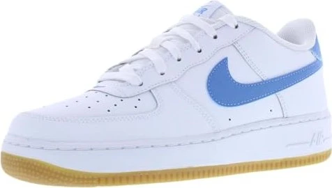 Nike Air Force 1 white/gum light brown/blue beyond (Junior)