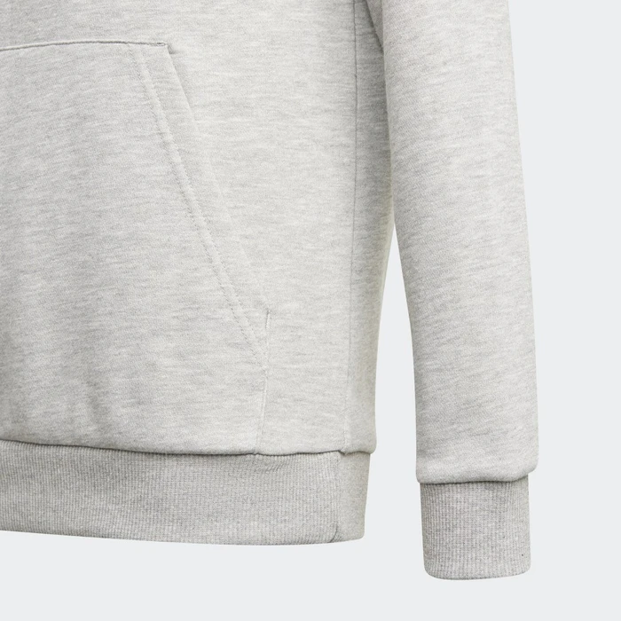 adidas Essentials Hoodie medium grey heather/black (Junior)