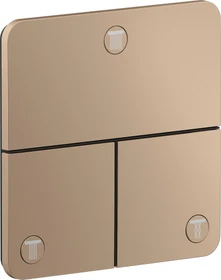 Hansgrohe Axor ShowerSelect ID softsquare Kontrollfeld Ventil für 3 Verbraucher polished red gold