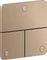 Hansgrohe Axor ShowerSelect ID softsquare Kontrollfeld Ventil für 3 Verbraucher polished red gold Vorschaubild