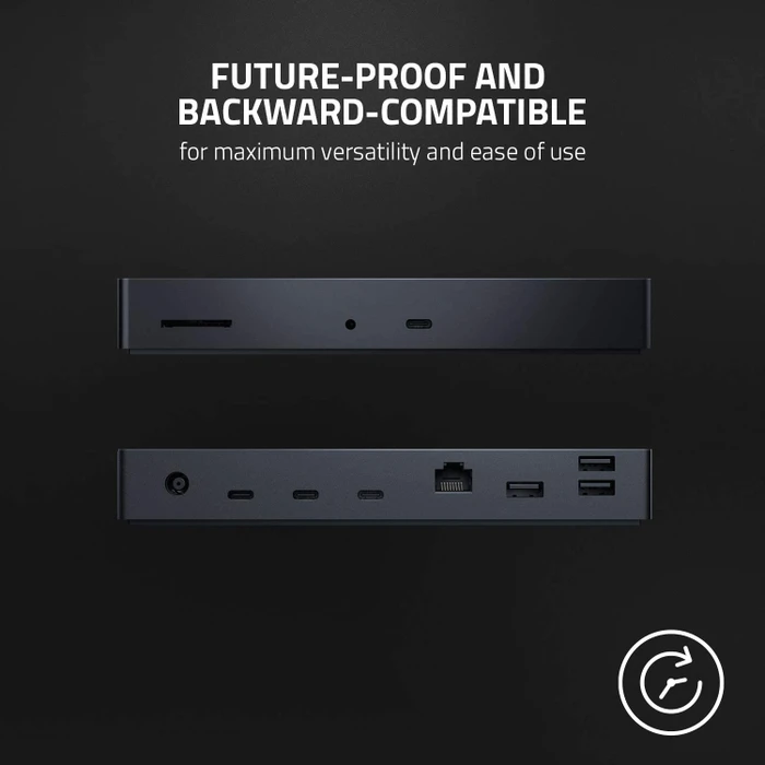 Razer Thunderbolt 4 Dock Chroma, schwarz, UK, Thunderbolt 4 [Buchse]