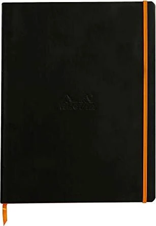 Rhodia Boutique Cahier, A4+, liniert, Softcover, schwarz, 80 Blatt