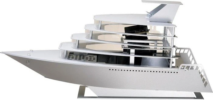 Lian Li PC-Y6 Odyssey Yacht weiß, Mini-ITX