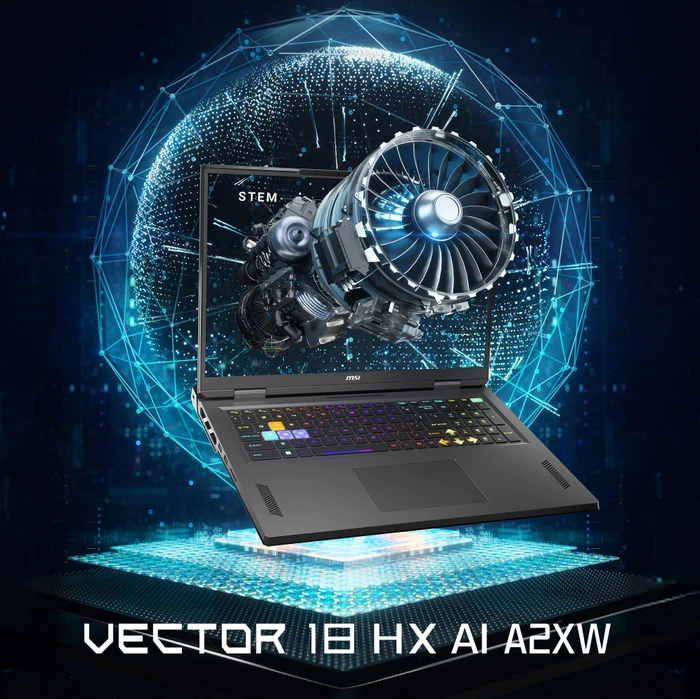 MSI Vector 18 HX AI A2XWJG-657, Cosmos Gray, Core Ultra 9 275HX, 32GB RAM, 2TB SSD, GeForce RTX 5090, DE