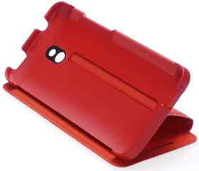 HTC HC-V851 Double Dip Flip Case für One Mini rot